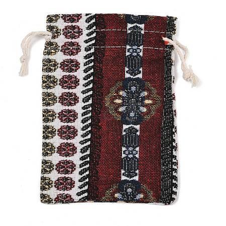 Ethnic Printed Polycotton Drawstring Storage Bags FB-CBA307F-01A-1