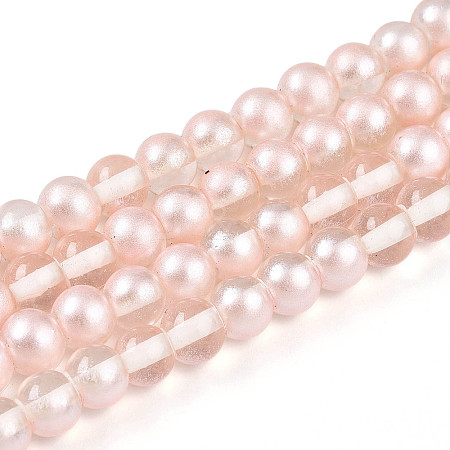 Baking Paint Transparent Glass Beads X1-DGLA-N011-6mm-03-1