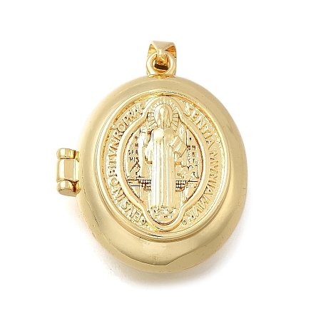 Brass Locket Pendants KK-D431-030A-G-1