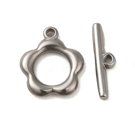 Non-Tarnish 304 Stainless Steel Toggle Clasps STAS-Q324-16P-1