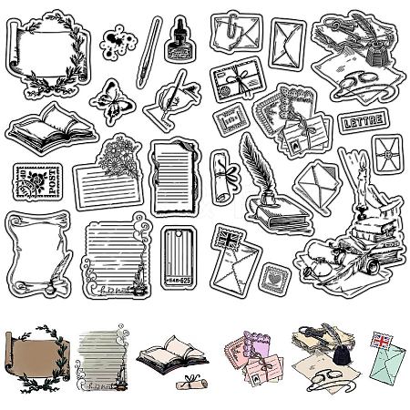 Custom Wall Theme PVC Plastic Clear Stamps DIY-WH0619-0031-1