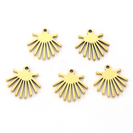 Vacuum Plating 201 Stainless Steel Charms STAS-N092-89G-1