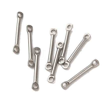 304 Stainless Steel Connector Charms STAS-Q323-06B-P-1