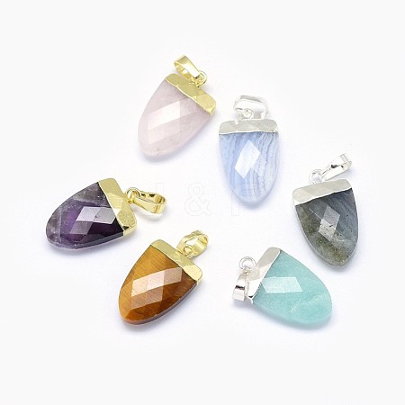 Natural & Synthetic Mixed Stone Pendants G-F584-H-1