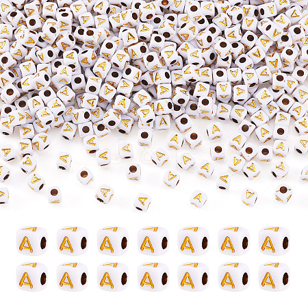 Opaque Acrylic Beads MACR-TAG0001-07A-1