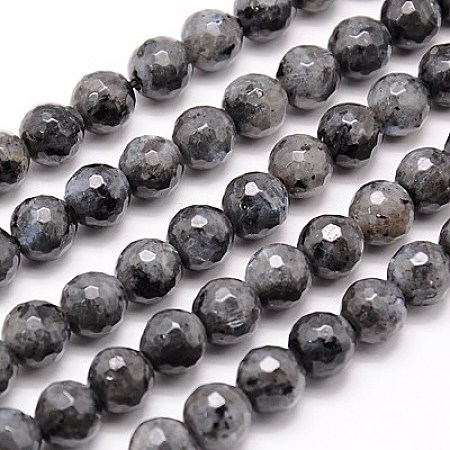 Natural Larvikite Beads Strands G-G736-01-12mm-1