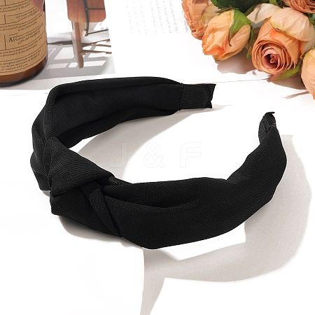 Solid Color Knotted Cloth Hair Bands PW-WG003D1-01-1