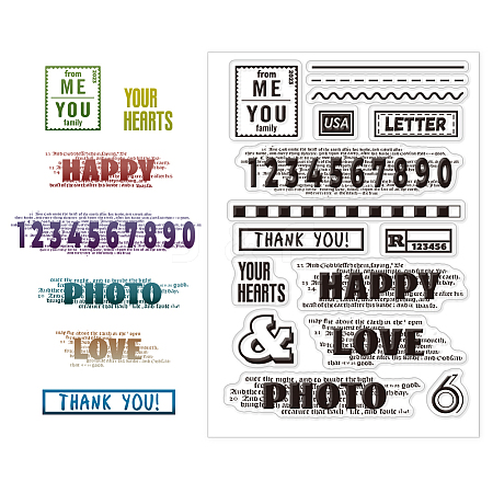 Custom PVC Plastic Clear Stamps DIY-WH0448-0245-1