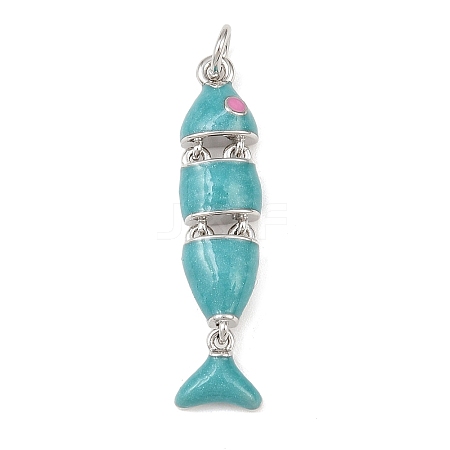 Brass Enamel Pendants KK-P339-24P-03-1