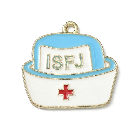 MBTI Theme Alloy Enamel Pendants ENAM-I083-01G-06-1
