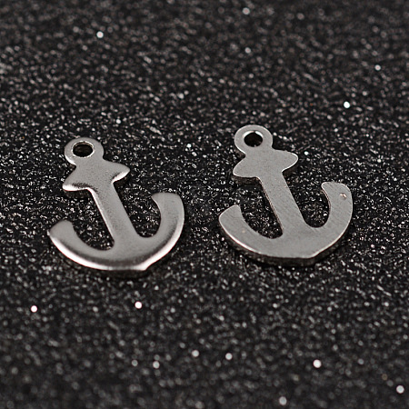 Non-Tarnish Anchor 304 Stainless Steel Charms X-STAS-M249-01-1