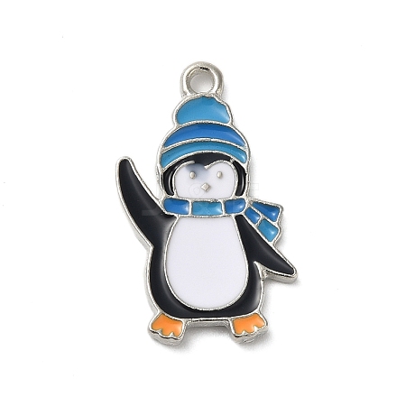 Winter Theme Alloy Enamel Pendants ENAM-M002-04D-P-1