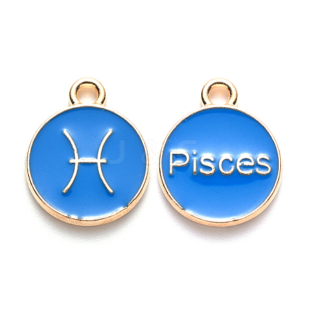 Alloy Enamel Pendants ENAM-S124-01A-02H-1