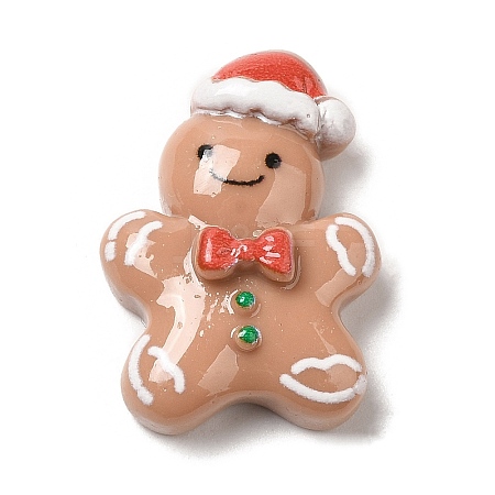 Christmas Theme Opaque Resin Cabochons RESI-E043-01I-1