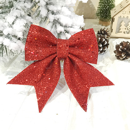 Glitter Foam Bowknot Ornament Accessories FIND-N005-04F-1