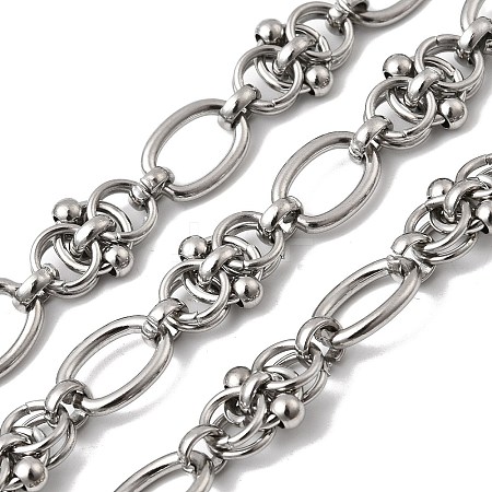 304 Stainless Steel Oval Link Chains CHS-Z007-03P-1