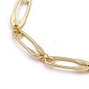 Safety Pin Shape Alloy Link Chain Necklaces NJEW-JN02989-3
