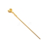 Alloy Hair Stick Findings FIND-WH0092-56G-2