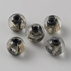Handmade Gold Sand Lampwork Beads LAMP-WH0011-03A-02-1