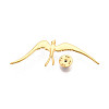 304 Stainless Steel Lapel Pin Backs for Clothes STAS-T070-11G-3