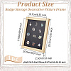 Wood & Plastic Rectangle Photo Frame Stand DJEW-WH0072-13C-03-2
