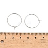 Brass Hoop Earring Findings KK-R112-038B-3