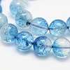 Dyed Round Natural Crackle Quartz Beads Strands G-K084-4mm-03A-2