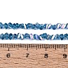 Electroplate Transparent Glass Beads Strands EGLA-Q139-01A-A27-4