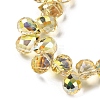 Electroplated Glass Beads EGLA-K062-01B-HP03-3