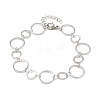 304 Stainless Steel Link Chain Bracelets for Women BJEW-P373-03B-P-5