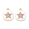Printed Brass Pendants KK-CBAF9BC-08G-05-1