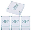80Pcs Rectangle Paper Table Place Cards AJEW-TA0003-64B-1
