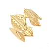 304 Stainless Steel Open Cuff Rings for Women RJEW-U060-01H-G-2