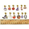 Halloween Alloy Enamel European Dangle Charms PALLOY-FS00014-5