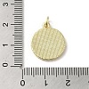 Brass Pave Shell Pendants KK-I708-14G-G-3