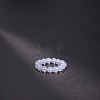 Synthetic Opalite Stretchy Finger Rings FS-WG01730-24-1