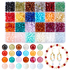   24 Colors Round Imitation Gemstone Acrylic Beads OACR-PH0004-09A-1