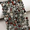Natural African Bloodstone Beads Strands G-P611-C31-01-1