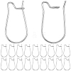 60Pcs 316 Surgical Stainless Steel Hoop Earrings Findings STAS-BBC0010-02-1