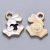 Alloy Enamel Charms X-ENAM-S121-117C-1