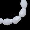 Opaque Solid Glass Bead Strands GLAA-R168-3x5-02C-2