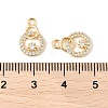 Brass Micro Pave Cubic Zirconia Pendants KK-R219-22G-3