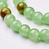 Natural Flower Jade Beads Strands GSR6mmC193-2