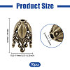 2 Bags Alloy Bead Caps FIND-PH0038-39AB-2