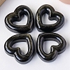 Natural Golden Sheen Obsidian Palm Stones PW-WG81AA8-01-3