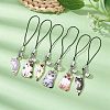 Cat Alloy Enamel Mobile Straps HJEW-JM01441-2