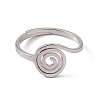 Non-Tarnish 201 Stainless Steel Vortex Adjustable Ring for Women RJEW-C045-07P-2