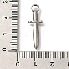 304 Stainless Steel Pendants STAS-H223-17AS-02-3