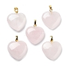 Natural Rose Quartz Pendants G-G956-B05-G-1