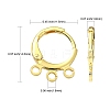 20Pcs 2 Colors Brass Leverback Earring Findings KK-CJ0002-06-2
